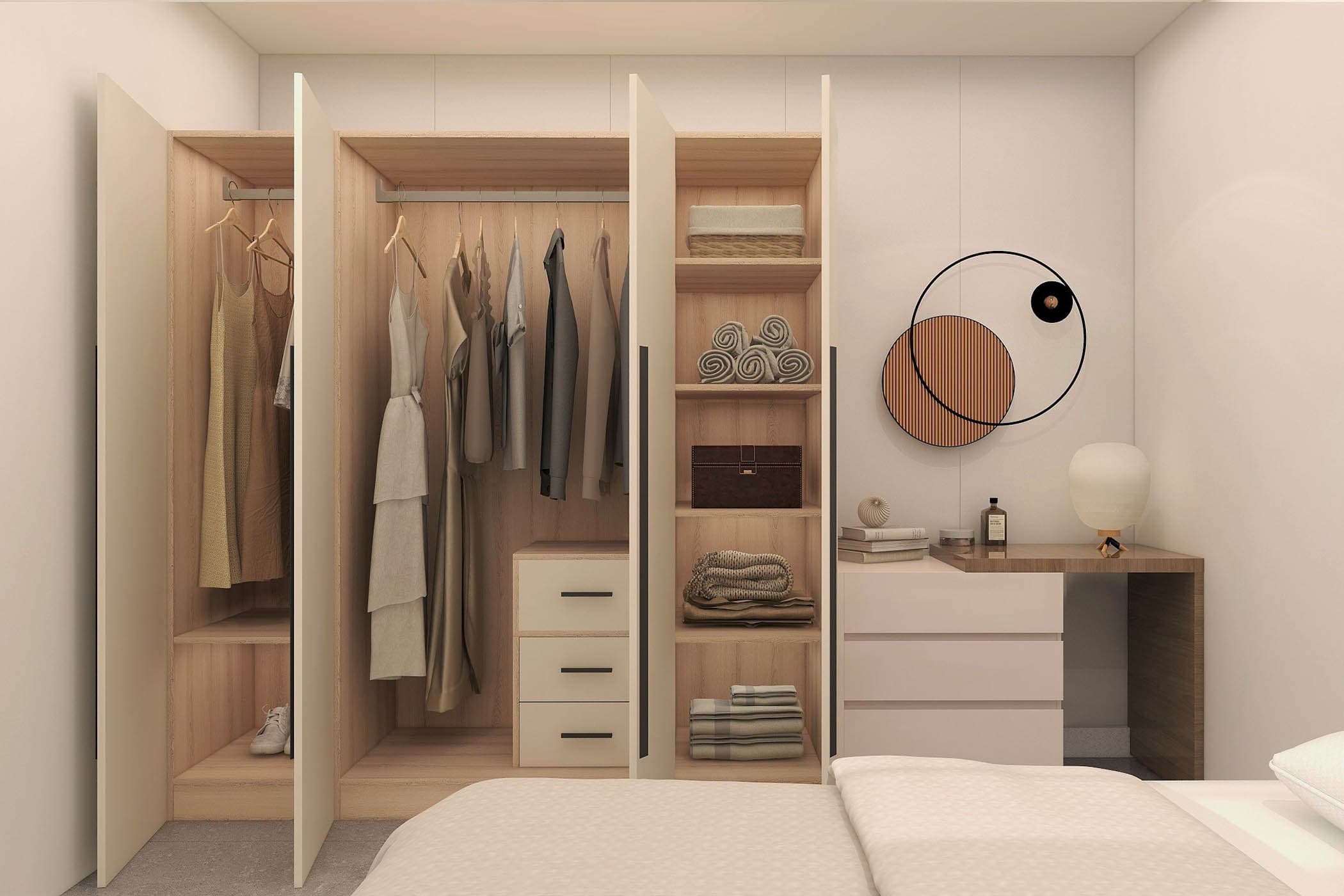 SharpSP Homes Lifestyle Collection 4-door SUKKIRI Wardrobe