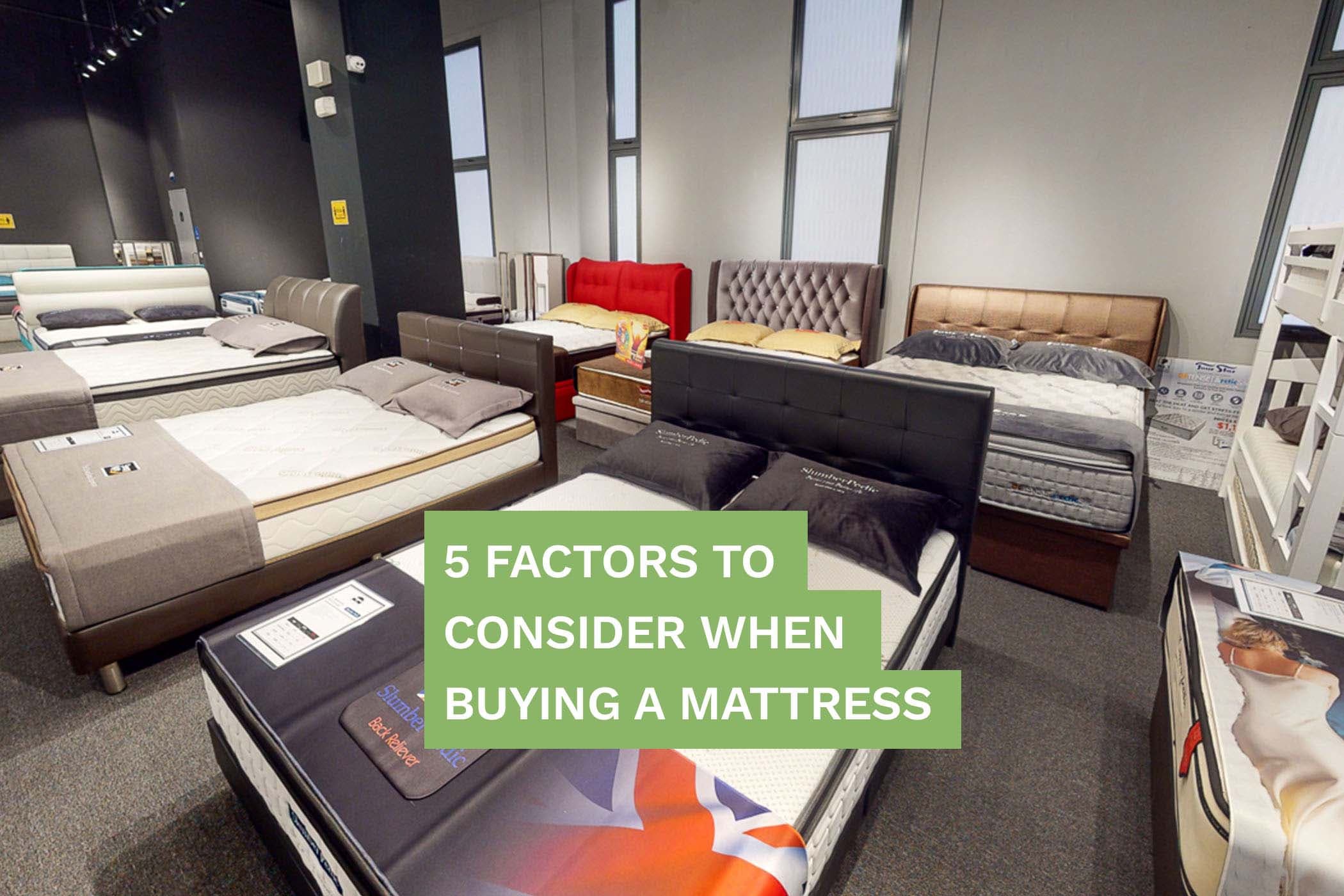 5 Factors To Consider When Buying A Mattress