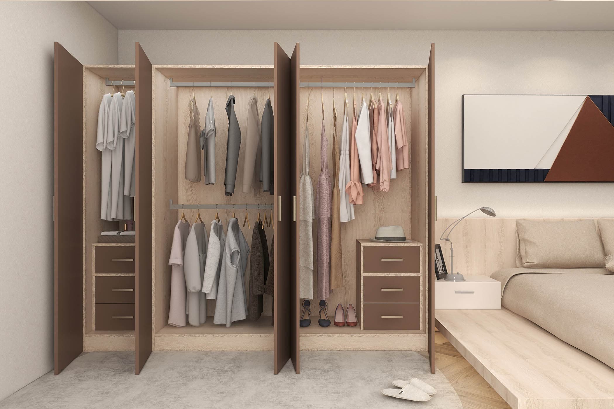 SharpSP Homes Lifestyle Collection 5-door SUKKIRI Wardrobe