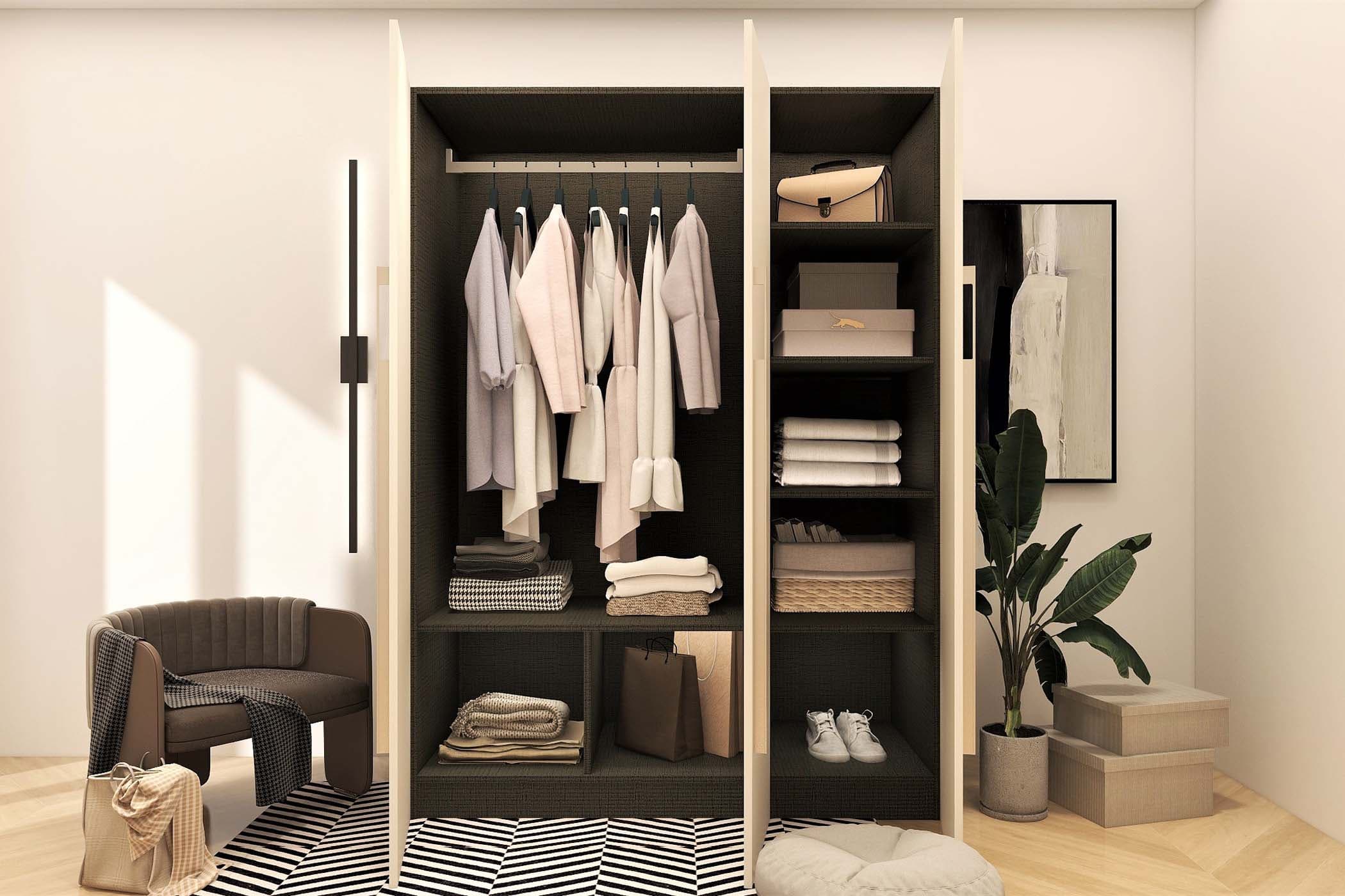 SharpSP Homes Lifestyle Collection 3-door SUKKIRI Wardrobe