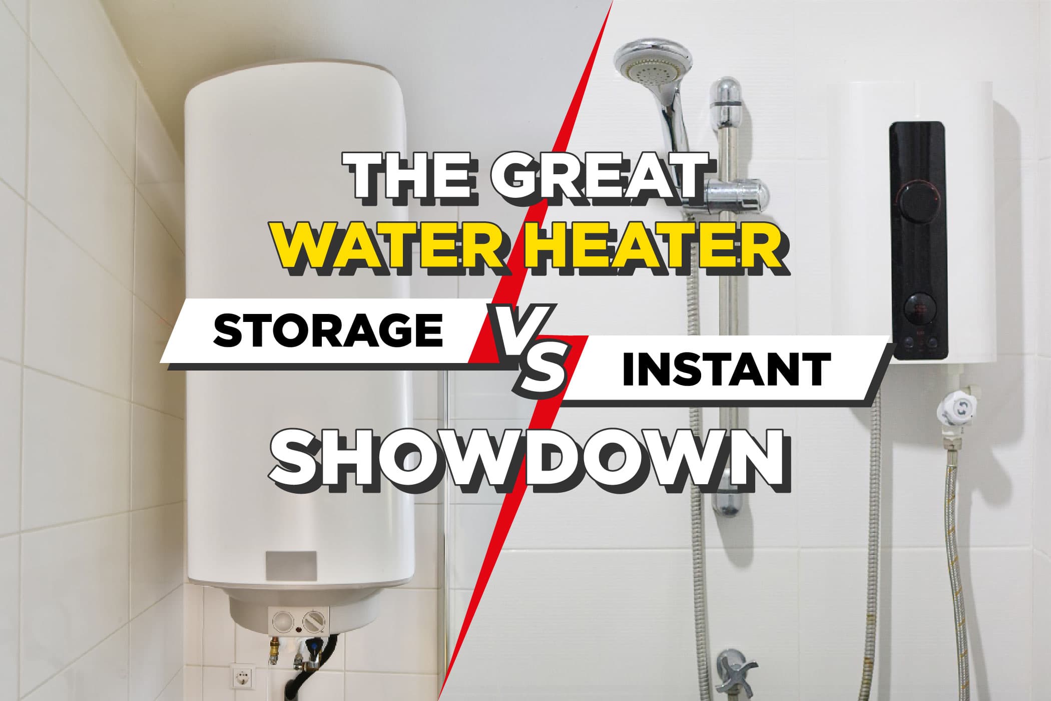 The Great Water Heater Showdown: Instant vs. Storage - Who Reigns Supreme?