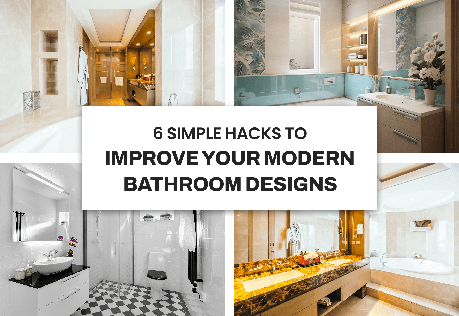 6 Hacks for More Functional Modern Bathroom Designs